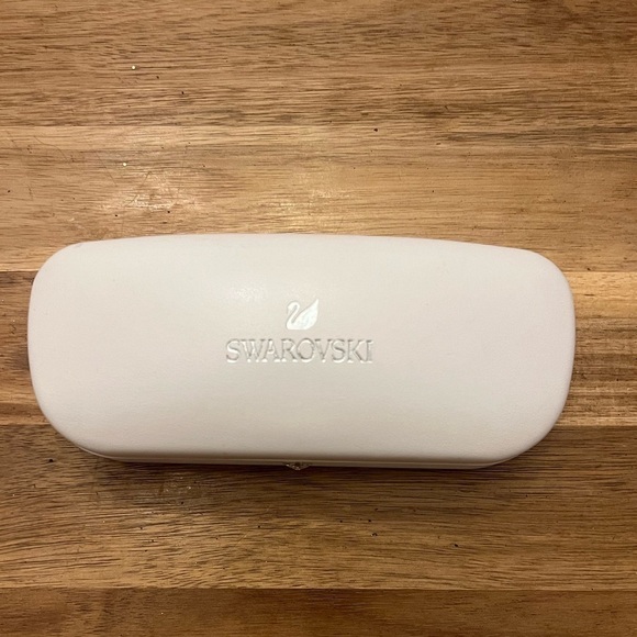 Swarovski Embellished Sunglasses Reading Glasses Clamshell Case Only in White - Picture 3 of 9